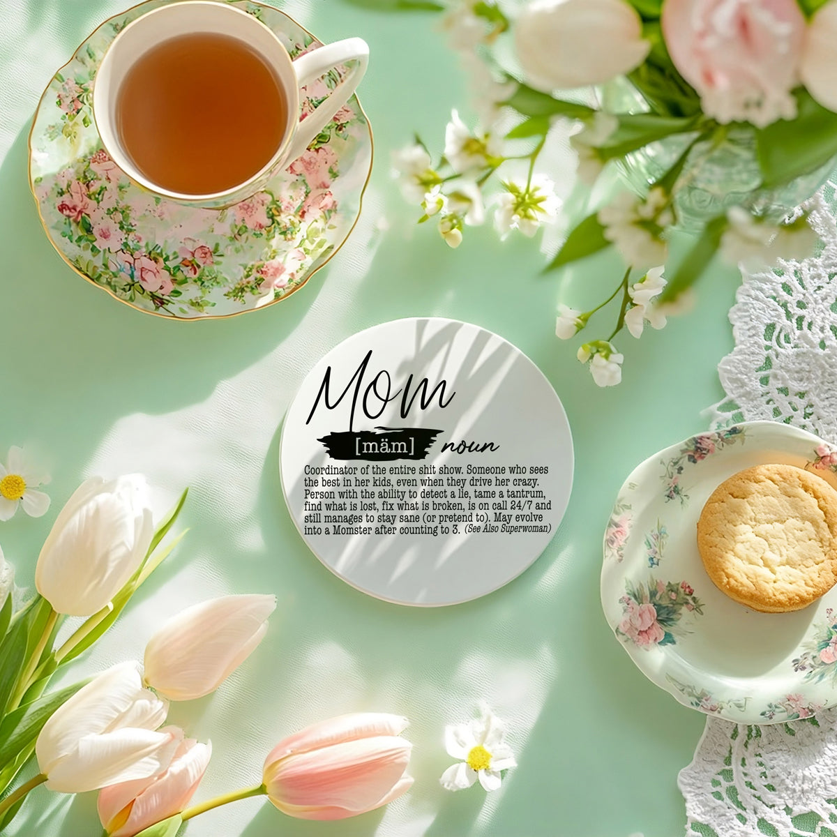 Mom definition ceramic coaster with cork backing
Housewarming humor gifts
Wedding shower funny gifts
Birthday definition presents
Office party gifts
Teacher appreciation humor